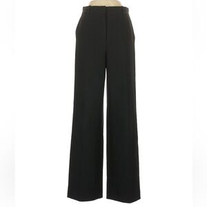 Babaton Elegant Black Wide Leg Trousers